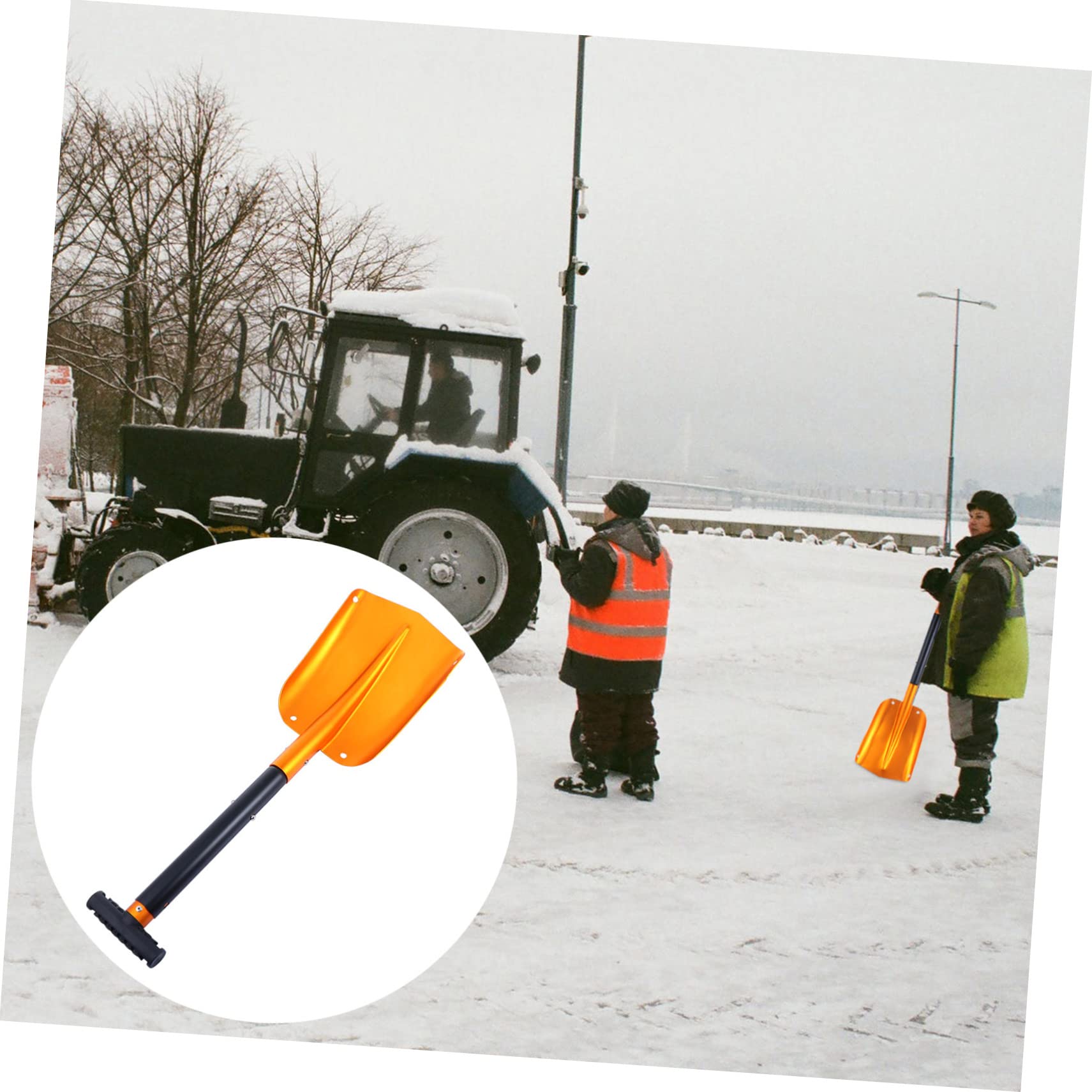 Toyvian 1 Pièce Pelle Hors Route Grattoir à Neige Pelle De Neige Pelle De Déneigement Pelles à Neige Robustes Grattoir à Glace Pliant Pelle De Dégivrage Gel Aluminium Couleur Aléatoire