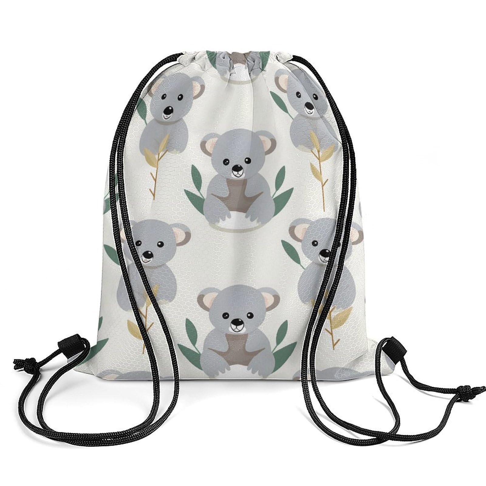 Cute Koala Drawstring Backpack Durable Sport Gym Bags Daypack for Men Women 35 * 42cm