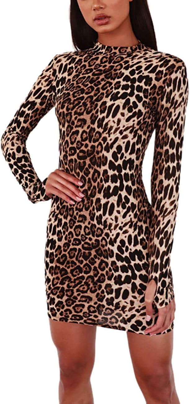 LYKSAW Queen.M Women's Sexy Bodycon Dress Knitting Casual Club Party Slim Short Mini Dress - Image 3