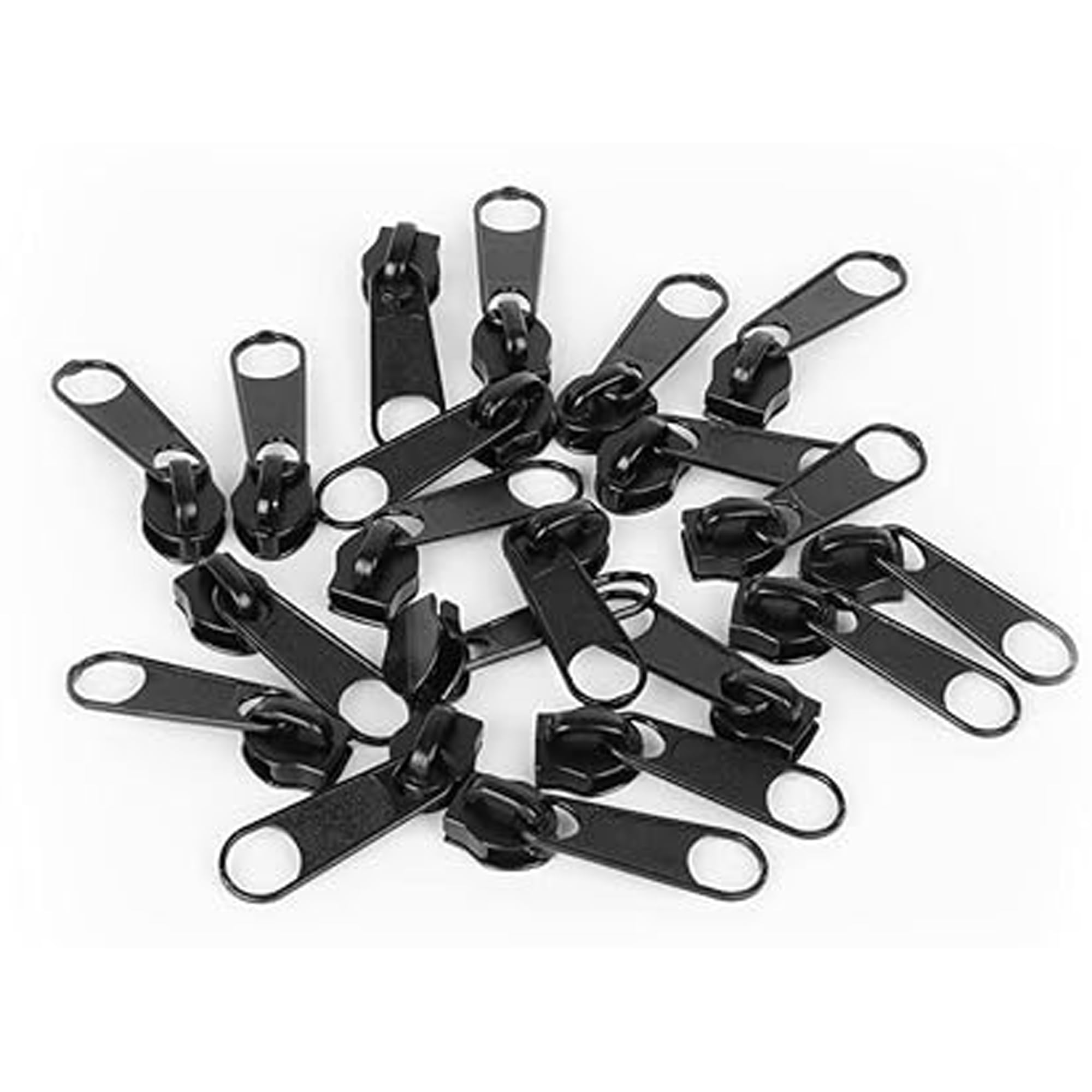 YIEN-SmallBB Cremalleras metálicas de nailon #5 de 10 yardas, cremalleras de costura a granel, cierre de bricolaje por yarda a granel con 20 deslizadores de cremallera para costura de bricolaje