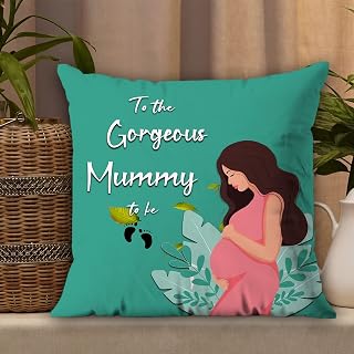 AWANI TRENDS Cotton Throw Pillow with ‎Satin 200 TC to The Gorgeous Mummy Printed Cushion Cover, Multicolor Price In India