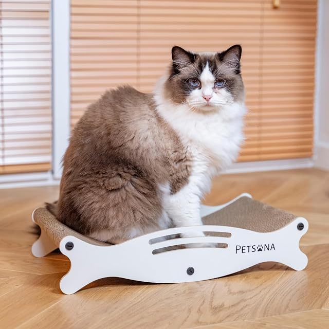 Foto 2 de 8 de Petsona Rascador para Gatos - Alfombrilla De Juego - Zona De Juegos para Entretenimiento Autónomo