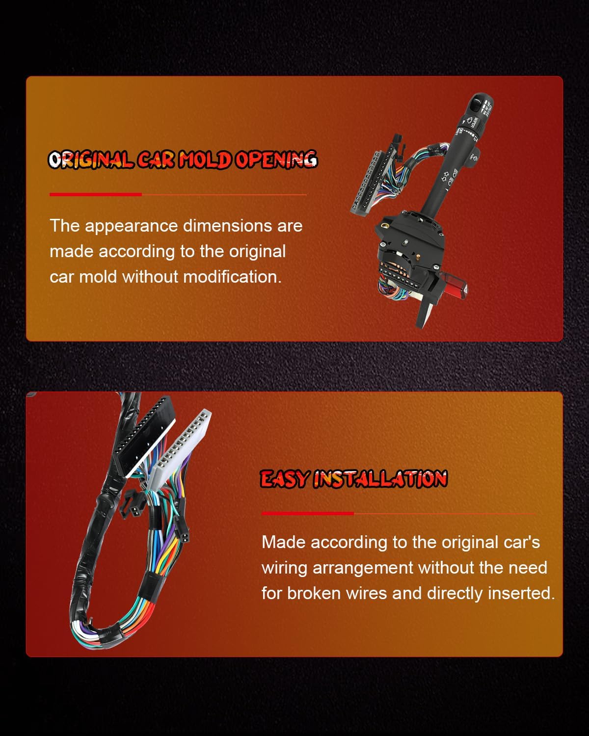 cciyu Turn Signal Multi Function Switch with Cruise Control Fit for GMC Jimmy 4.3L 1998-2005, Sonoma 4.3L/2.2L 1998-2004, for Oldsmobile Bravada 4.3L 1998-2001 Replace 26100837, 26083635