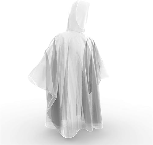 Miniatura 4 de Hagon PRO Poncho de lluvia desechable para niños con capucha (paquete de 5) – Abrigo impermeable ligero para niños pequeños y ponchos de emergencia