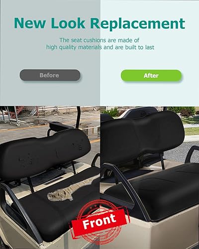 Miniatura 4 de Cojines de repuesto para asiento delantero para Club Car DS, asiento de cojín de carrito de golf para Club Car DS asiento delantero inferior,