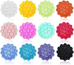 Silicone Mobile Phone Holder, 12 Pieces Self-adhesive Mobile Phone Holder Car Suction Cup for All Models Phone (Round)