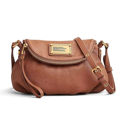 Marc Jacobs Re-Edition Mini Natasha Leather Crossbody Bag (Argan Oil)
