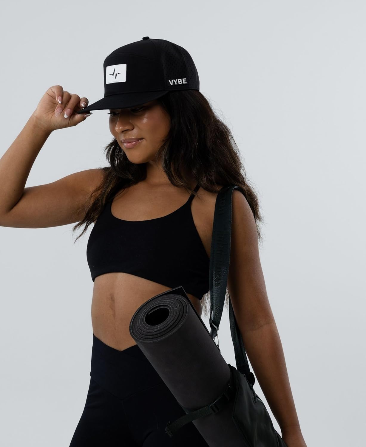 VYBE Performance Snapback Hat - Water-Repellent, Breathable Athletic Baseball Cap for Golf, Gym, Sports, Water