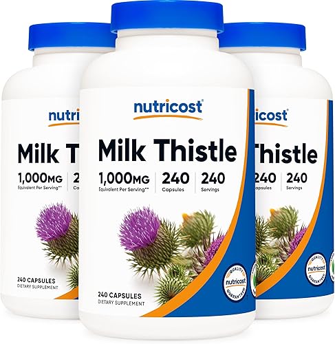 Vista 11 de Nutricost cápsulas de cardo mariano 0.009 oz, 1 botella, 1