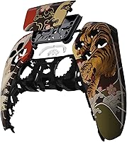 Vista 3 de eXtremeRate Tiger & Crane Touchpad Front Top Shell Compatible with ps5 Controller BDM-010 020 030 040 050, DIY Replacement Shell Custom Touch Pad