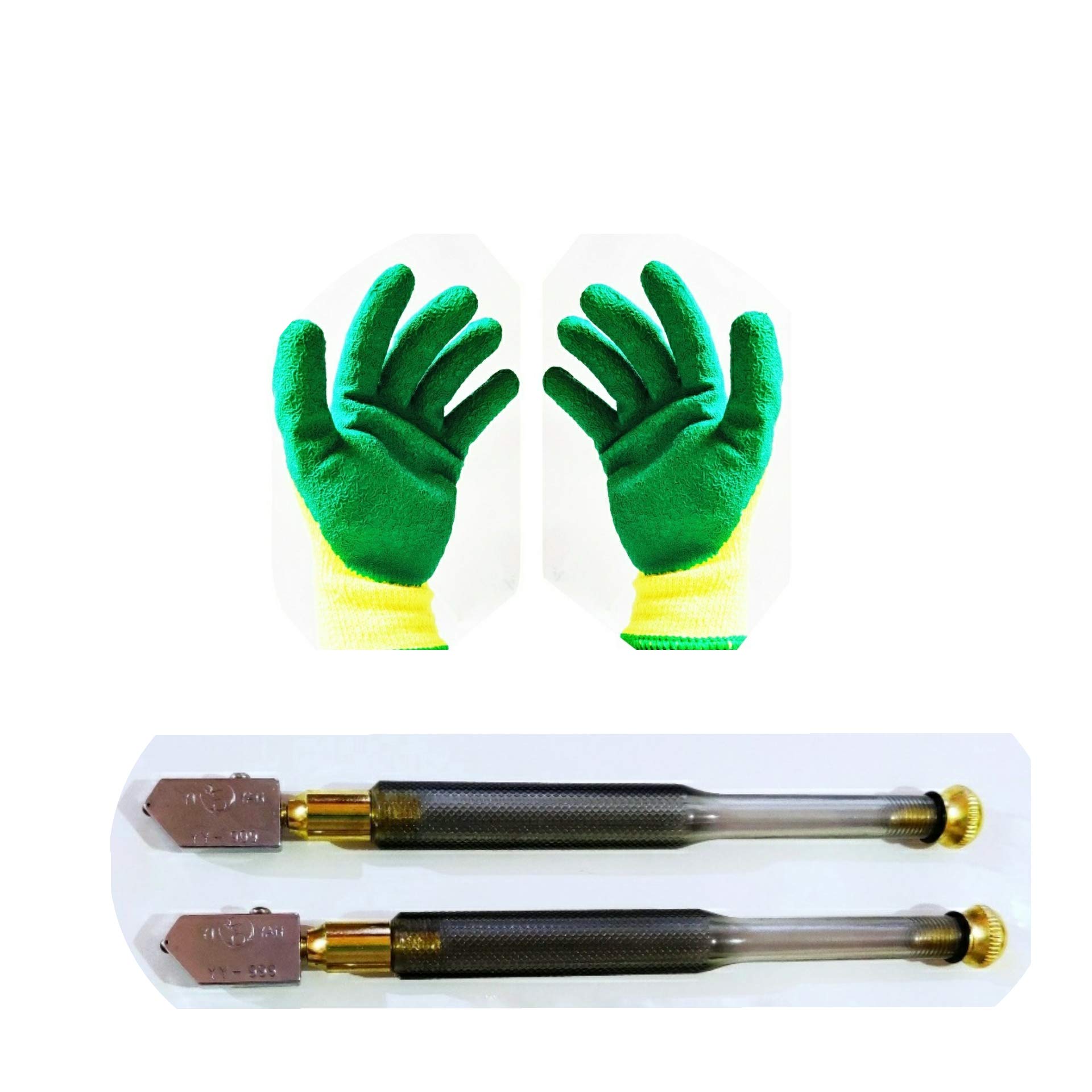 MAX DEALS Yiyan-999 Glass Cutter 2 Pcs and Safety Gloves 1 Pair Combo Set (B08WJC3VHJ) Amazon Price History, Amazon Price Tracker