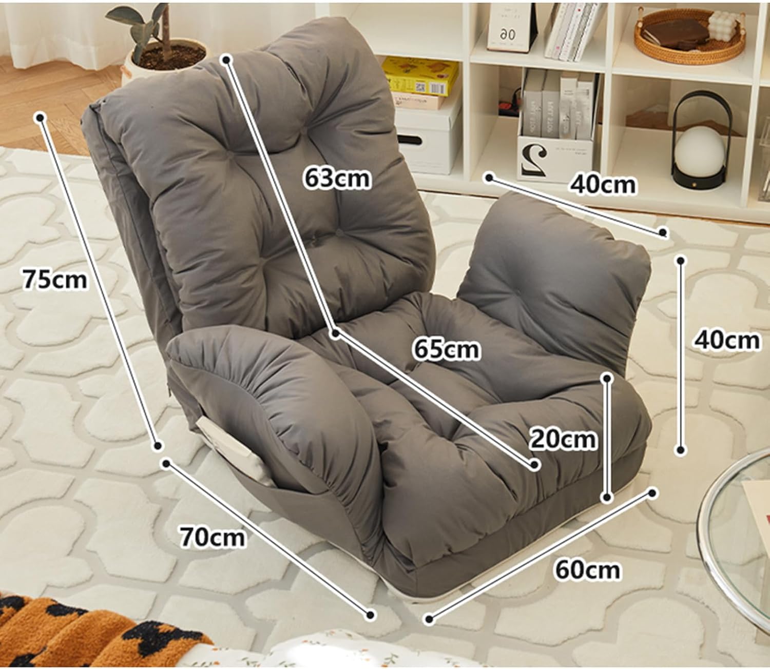 【入荷極小！新作】THLD ソファベッド 折りたたみ ダックグレー 3WAY カウチソファー リビングソファ 折りたたみソファー 折りたたみベッド 一