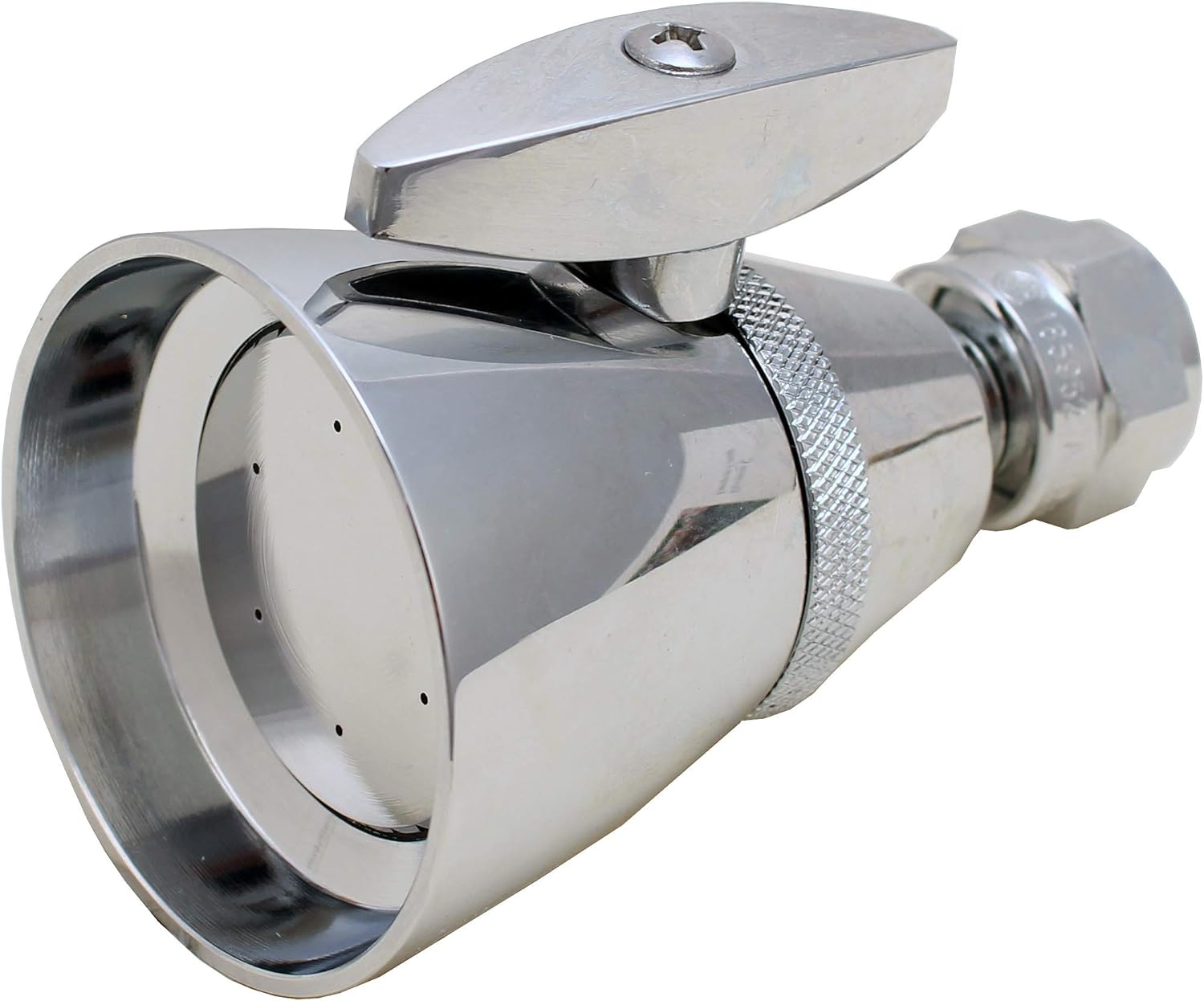 Showerhead, 2 1/4 inch Diameter Face, Brass-made, Chrome Finish - By Plumb USA