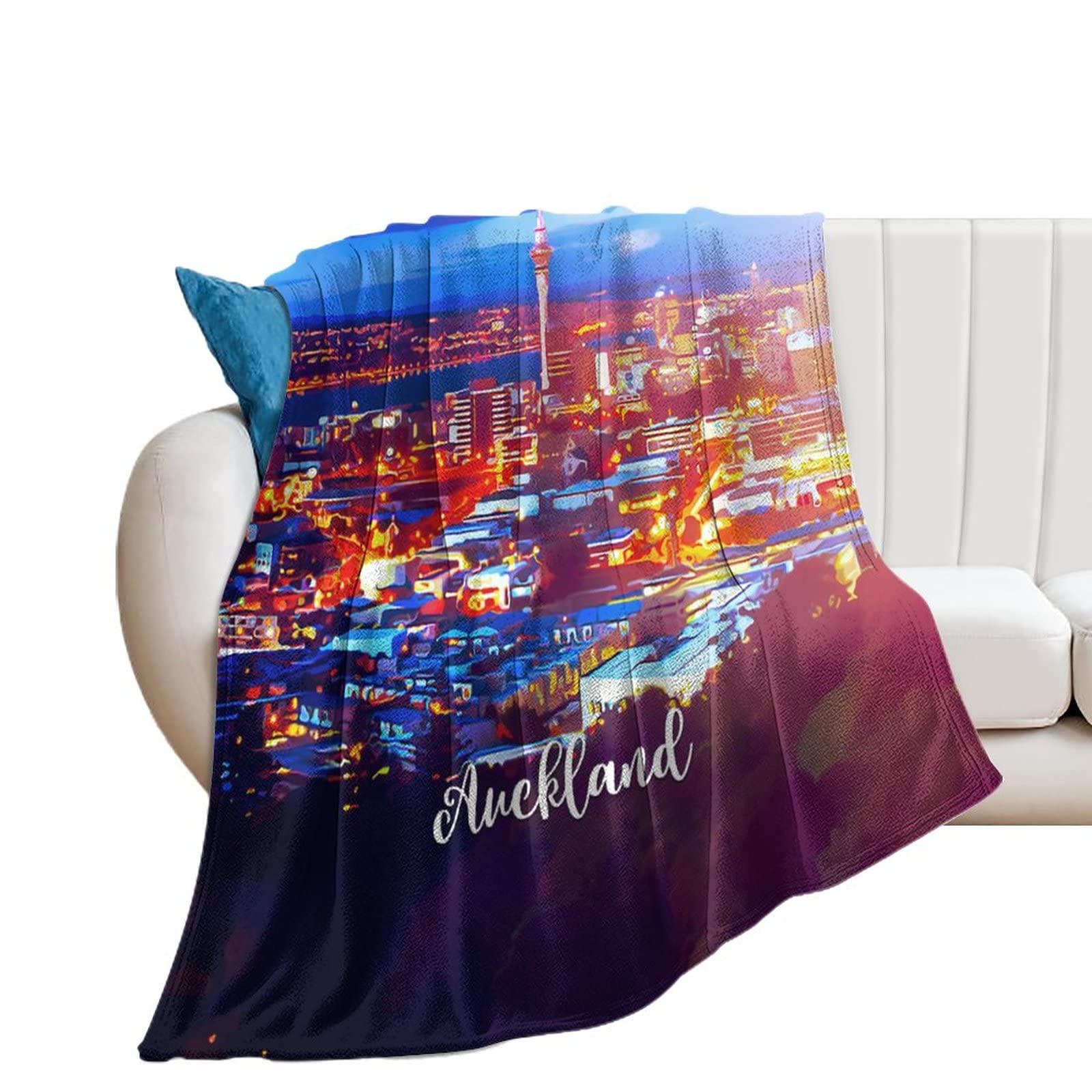 Couverture polaire en flanelle anti-froid pour canapé et voyage 100x127cm