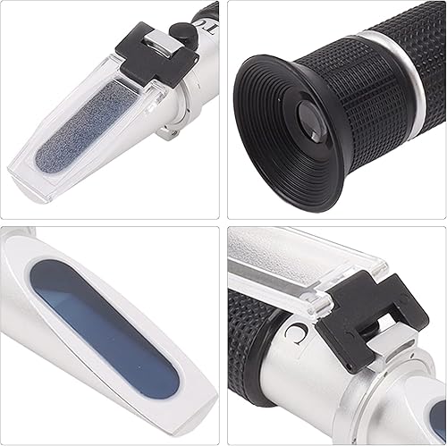 Miniatura 7 de TOPINCN Refractómetro anticongelante Detector de líquido de limpiaparabrisas de mano Probador de propilenglicol caja ATC función aluminio