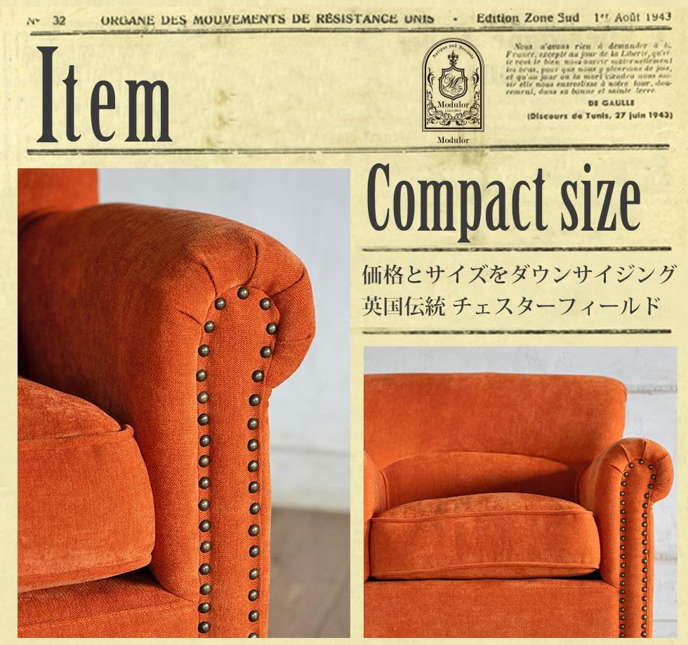 Amazon｜ソファ専門店 モデュロール (1人掛け 幅75cm 奥行75cm 高さ