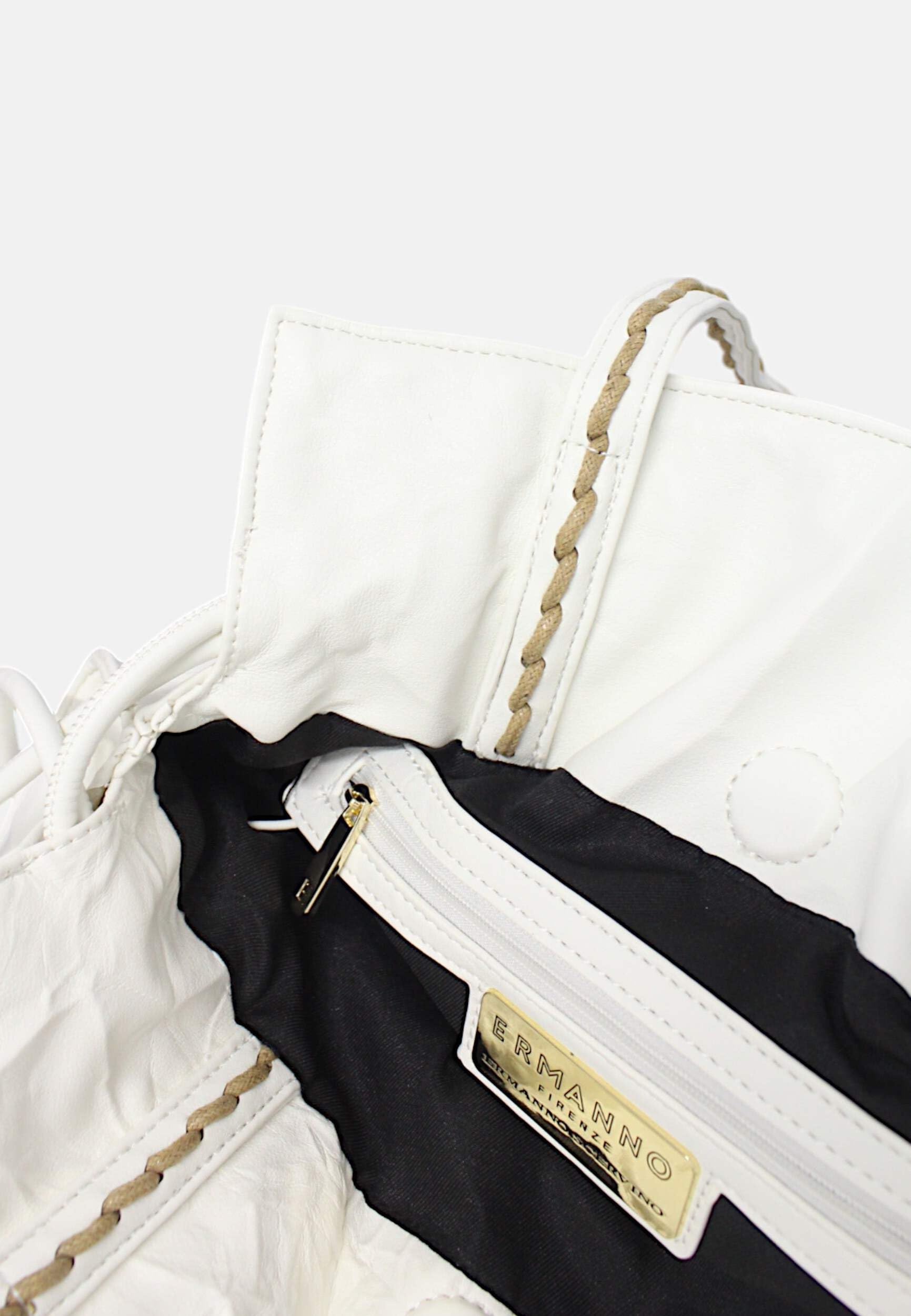 ERMANNO FIRENZE Tanisha, Handbag Unisex-Adulto, Bianco
