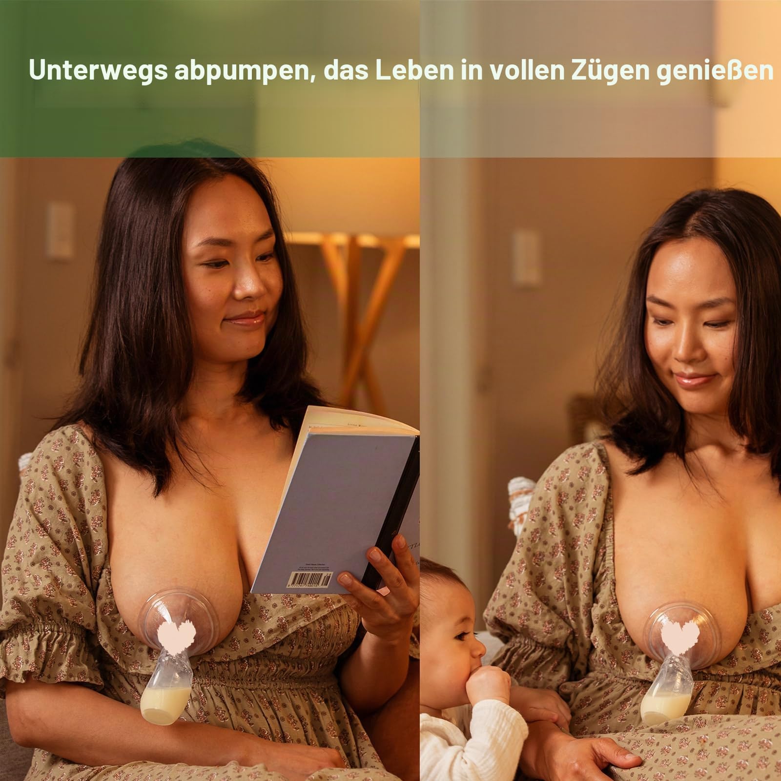 haakaa 100 ml Milchpumpe aus Silikon mit Deckel, transparent, manuelle Milchpumpe, gesund und harmlos, spart jeden Tropfen Muttermilch