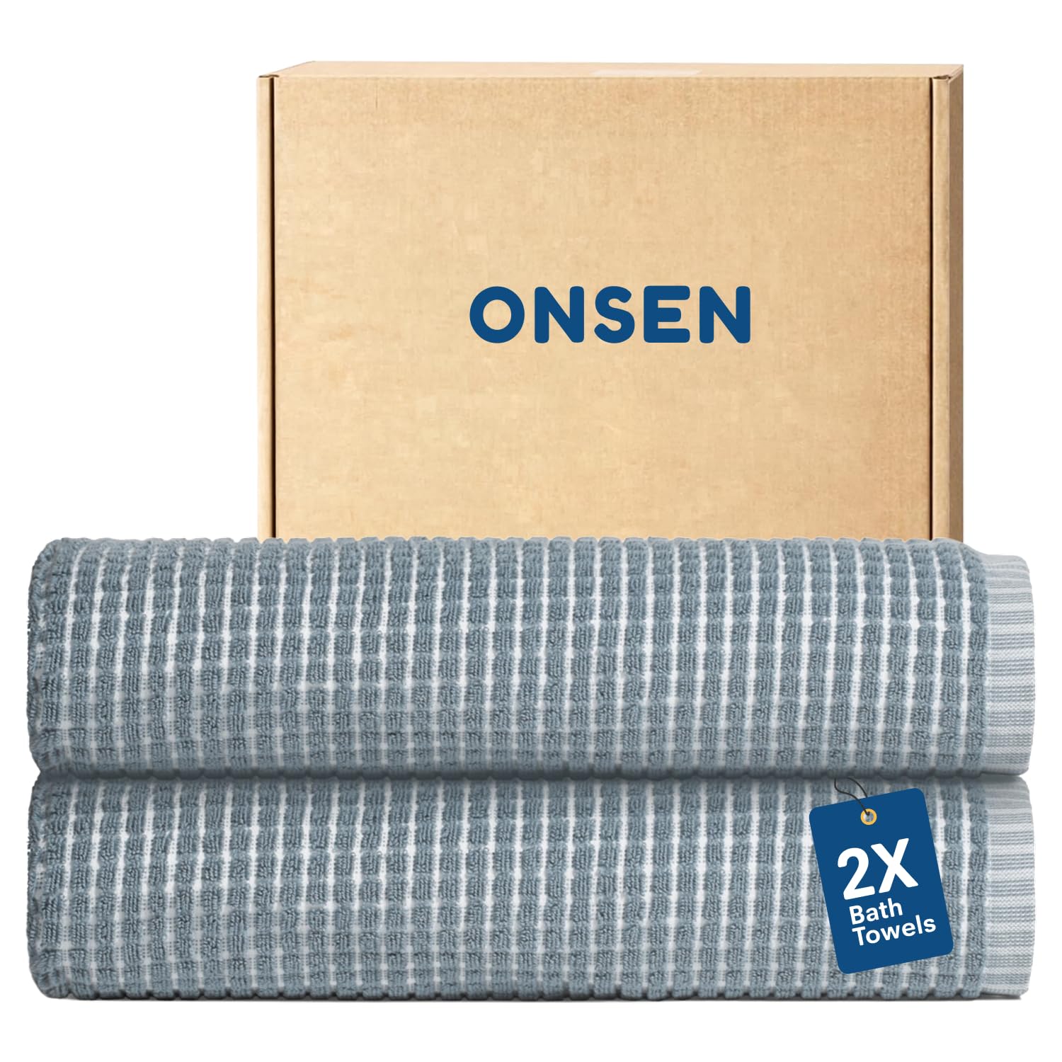 ONSEN Sculpted Terry Towel Set - Grey Fog -8 ONSEN Sculpted Terry Towel Set - Grey Fog -8