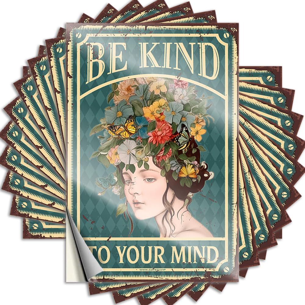 Quote Snarky Gaming Bumper Be Kind to Your Mind - No Residue Decals for Fall(12X18CM)