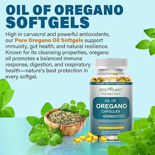 Miniatura 2 de Cápsulas de cápsulas blandas de aceite de orégano, cápsulas blandas rellenas de líquido de aceite de orégano puro, orégano orgánico de alto