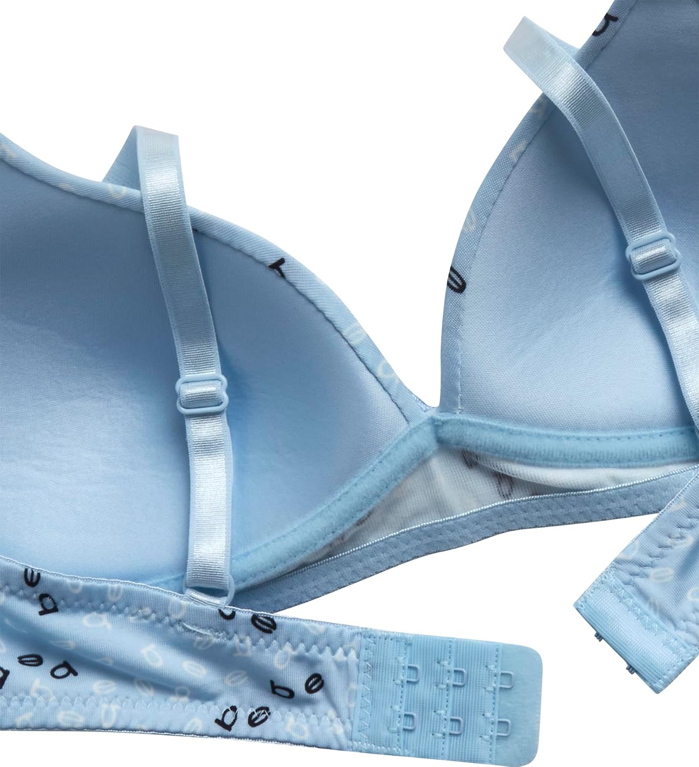 bebe Girls Training Bras 3 Pack Molded Wireless with Adjustable Straps
