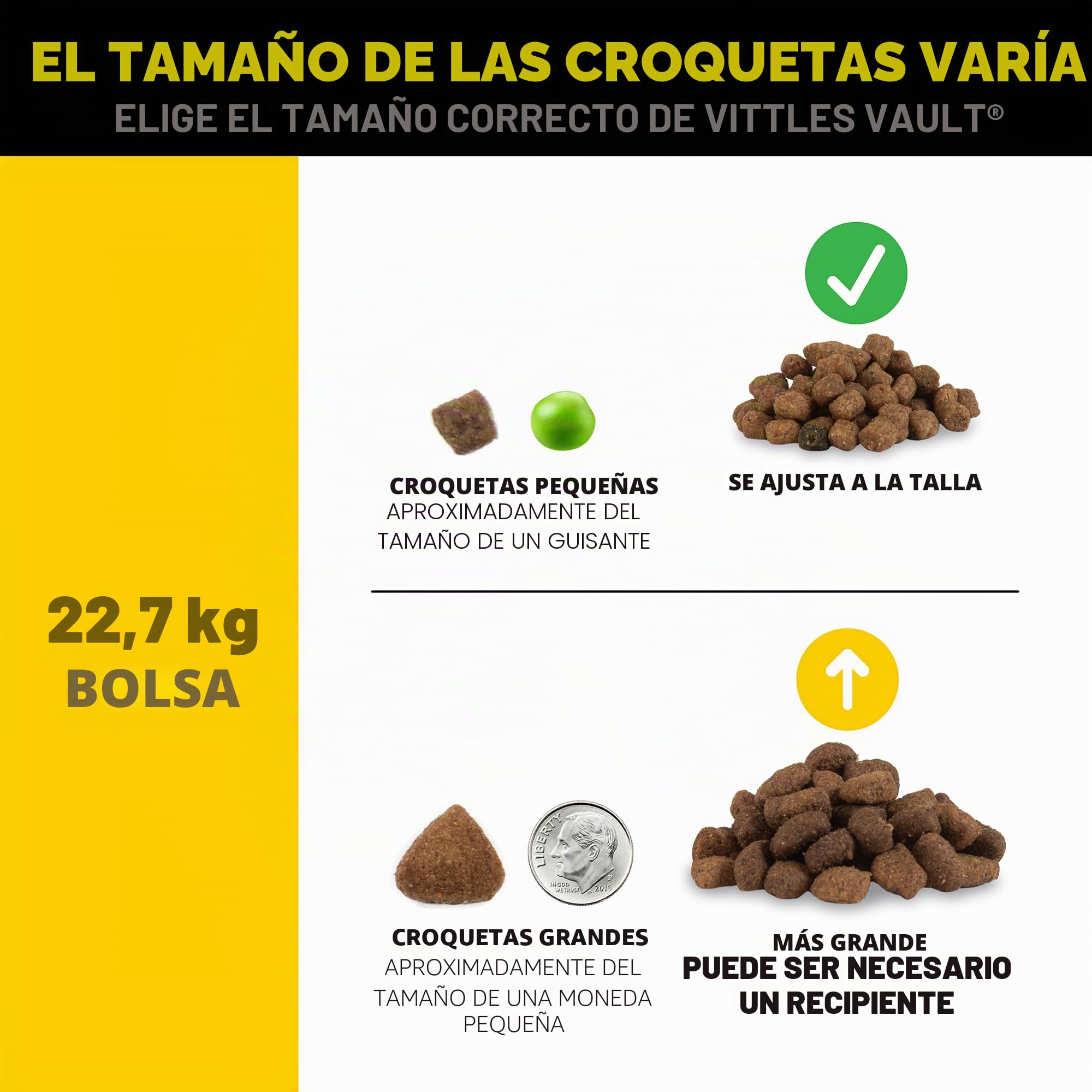 Gamma2 Vittles Vault Outback contenedor de almacenamiento de alimentos para mascotas, gris, 50 libras