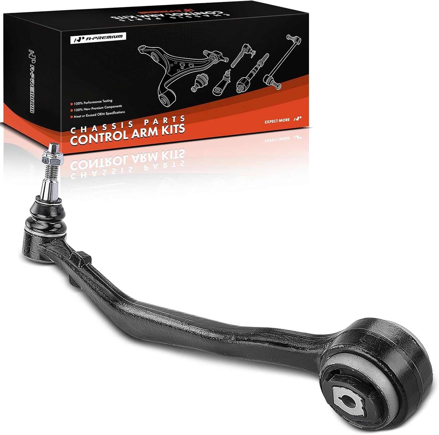 A-Premium Front Right Forward Lower Control Arm, with Ball Joint & Bushing, Compatible with Chevrolet Camaro 2010 2011 2012 2013 2014 2015