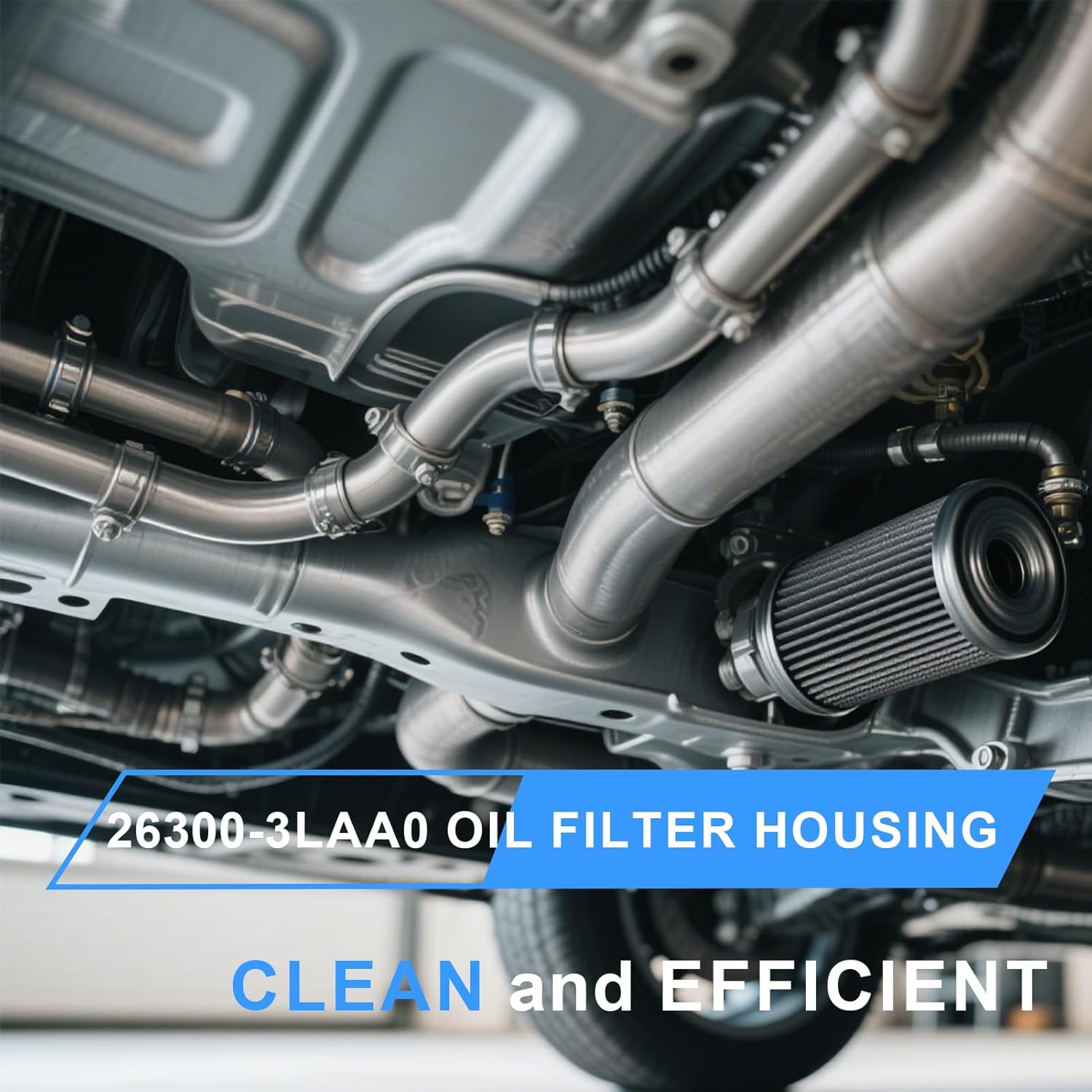 2026 Upgrade Aluminum 26300-3LAA0 Oil Filter Housing Compatible with Hyundai Palisade 2020-25,Genesis 2016,Genesis G80 2017-20,for Kia Sorento 2019-20,Cadenza 2017-20,Sedona 2019-21,Telluride 2020-24