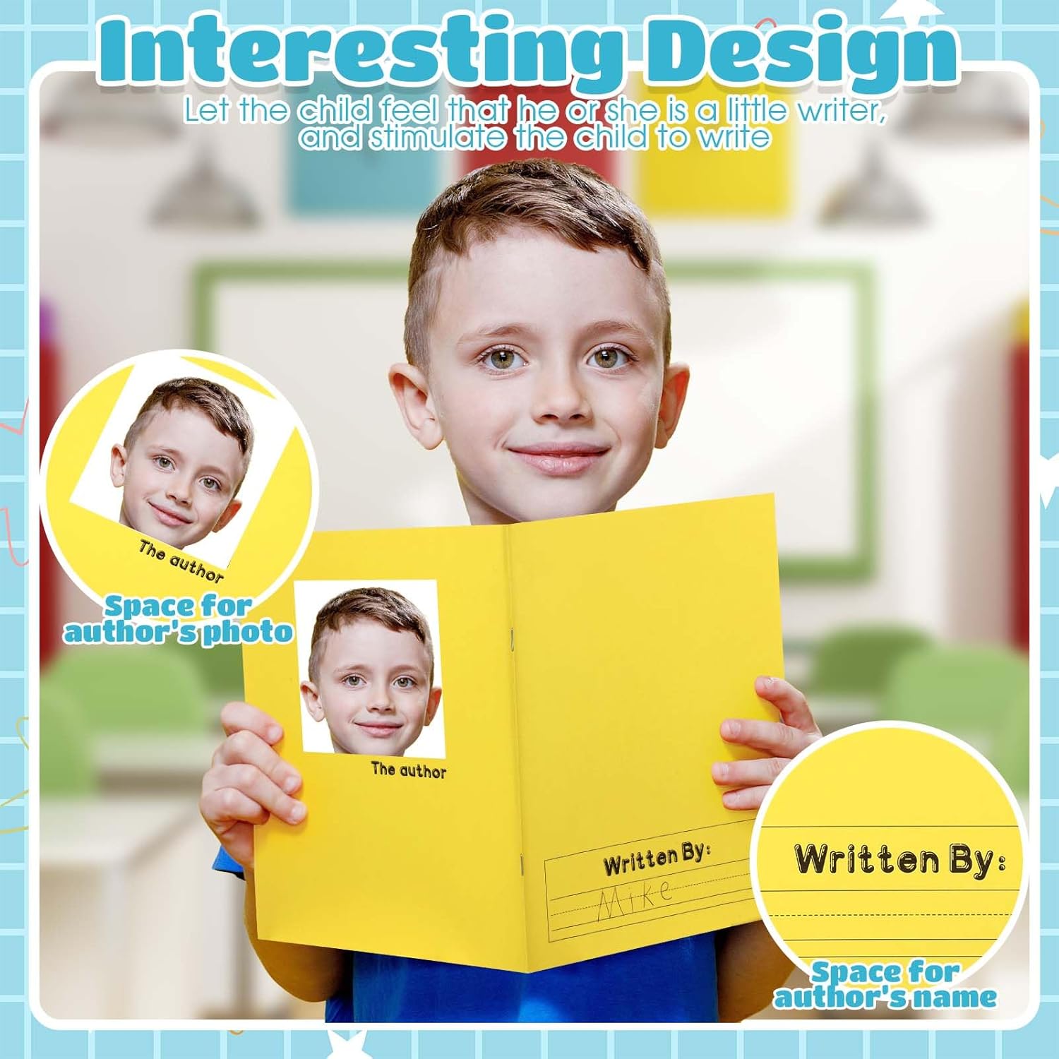 Henoyso 12 Pcs Primary Composition Notebooks for Teachers & Classrooms (Grades K–2) Colorful Writing Journals for Classroom, Homework & Homeschool Use, 120 Pages Each (Colorful) - Image 3