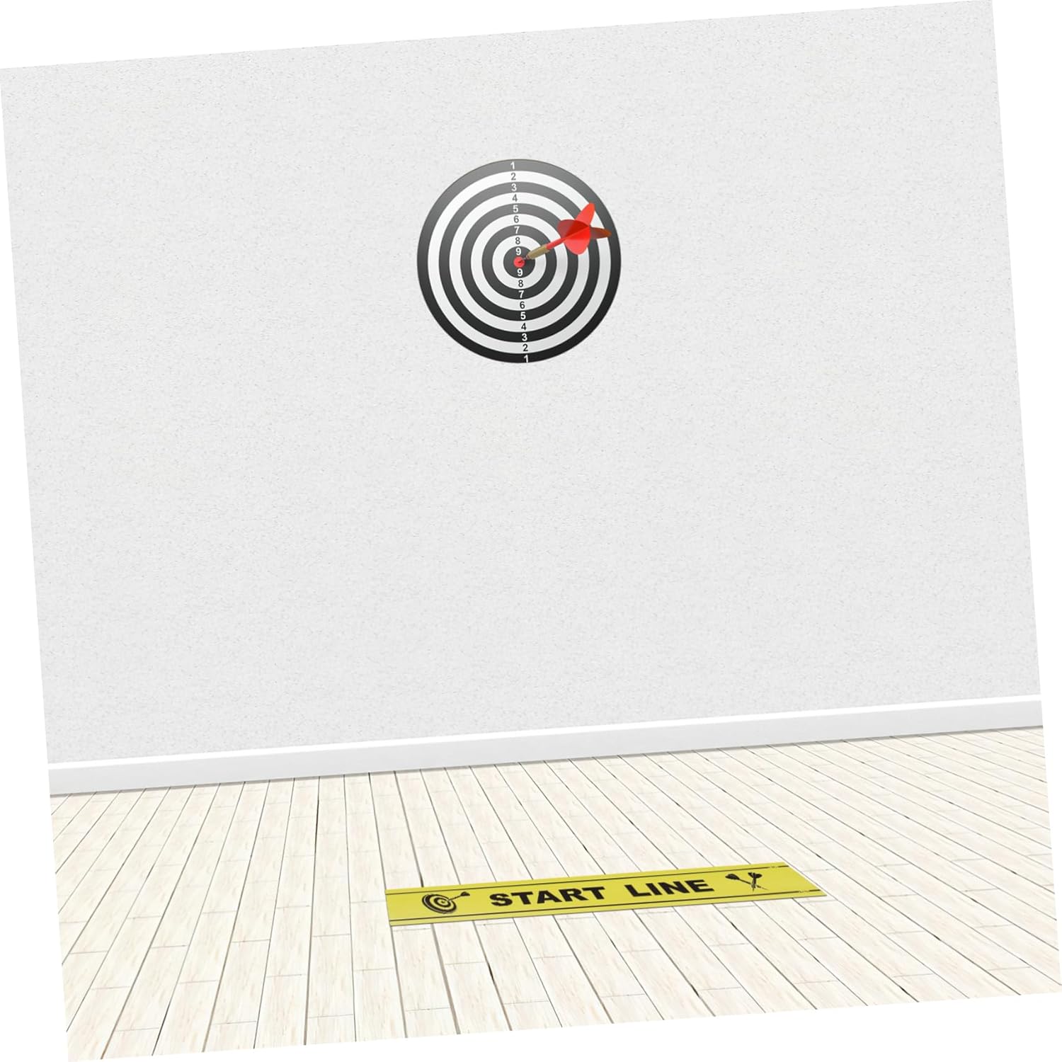 BESPORTBLE Dart Spot Ground Line Marking Game Floor Marker for Outdoor Darts Game