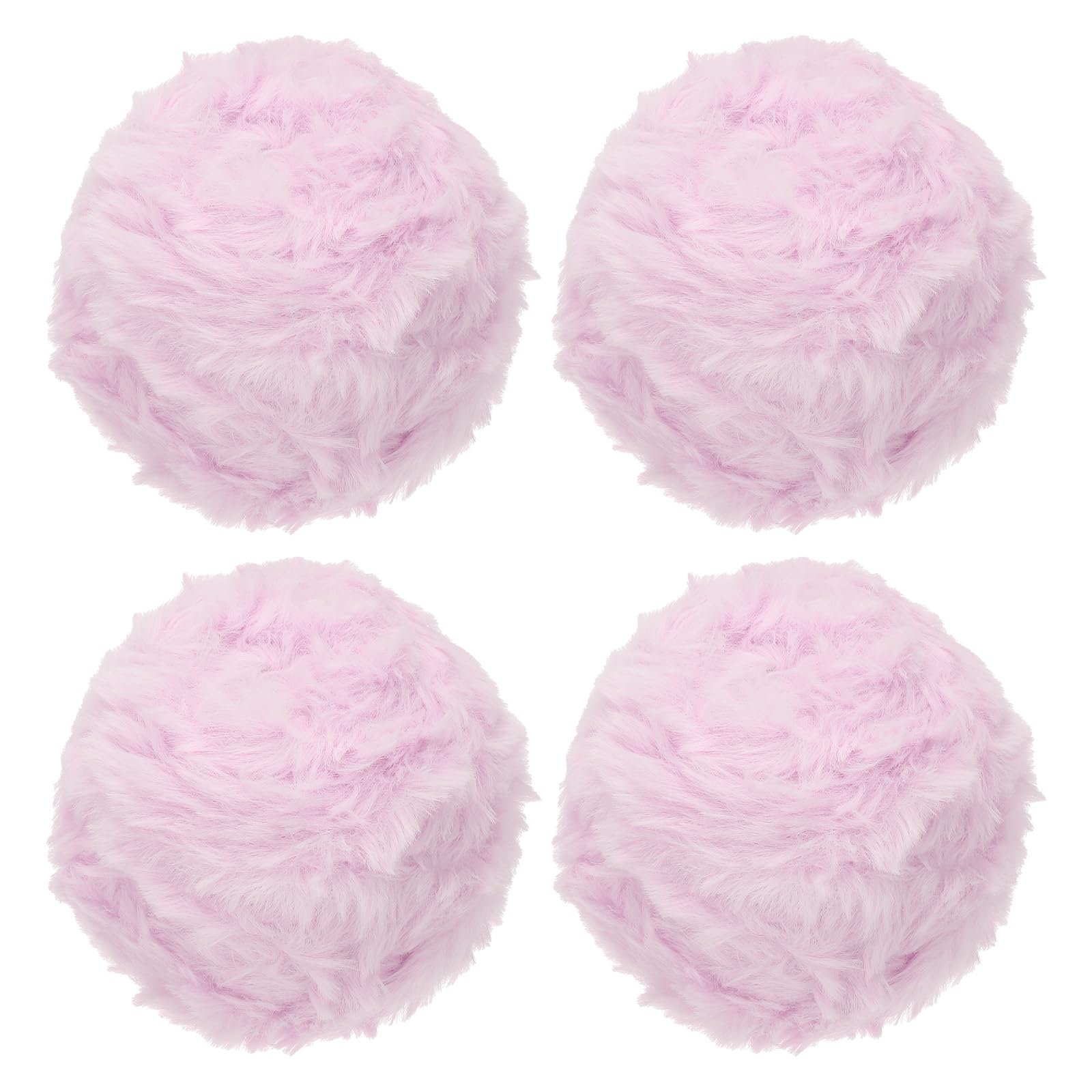 Fil duveteux rose cerisier en fausse fourrure PATIKIL pour crochet et tricot main