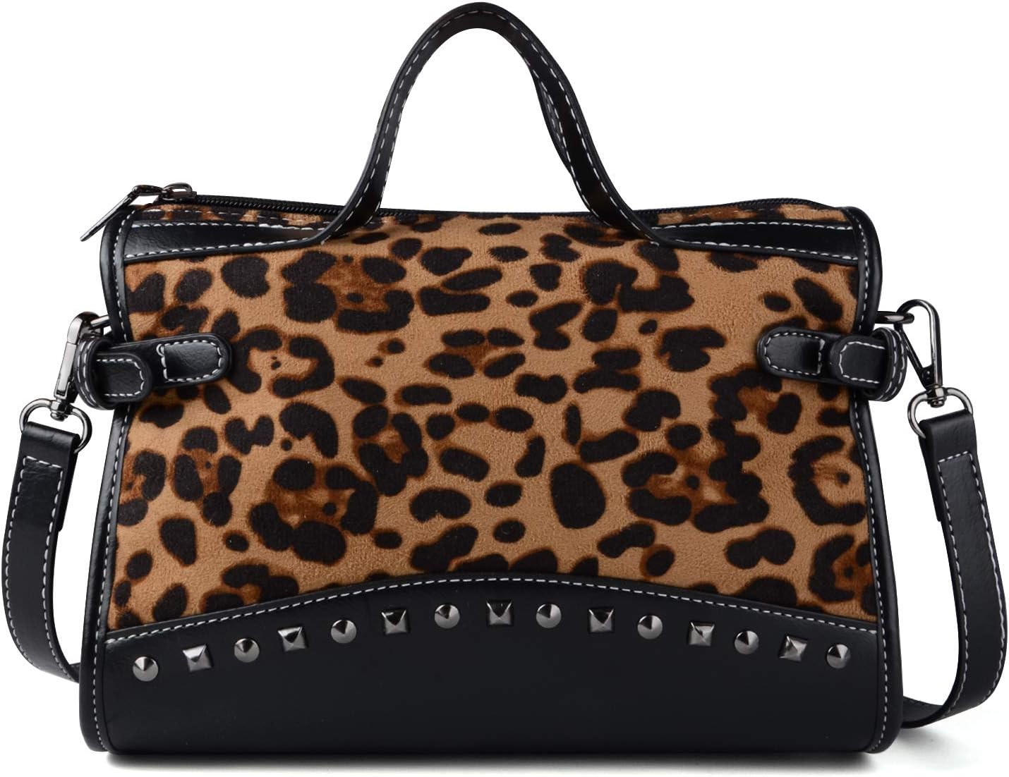 Women Handbags Fashion Design Shoulder Bag Matte Rivet Top Handle Crossbody Bag