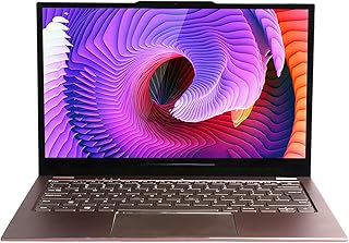 YYOYY Laptop fino e leve – tela IPS Full HD de 13,3 polegadas (1920 x 1080) – com processador Intel Celeron Gemini Lake N4100 – 8 GB RAM e 128 GB ROM – Notebook portátil (plugue EUA)