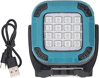 Luz de Trabajo Magnético de Mazorca, 8 Modos de Color, Recargable Portátil Plegable, para la Emergencia de Reparación de Automóviles para Acampar Al Aire Libre (Azul)