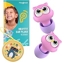 Ear Plugs 6-12 Years for Children, 28dB Silicone Earplugs Noise Reduction for Children and Small Ear Canals - Anti Noise Plugs for Sleeping, Swimming, Airplane, Travel, Concentration - Pink