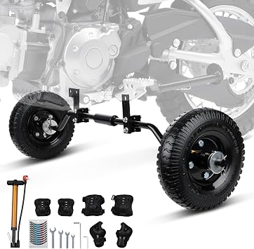 عجلات تدريب دراجة الحفرة الترابية قابلة للتعديل عالميًا لـ CRF50 TTR 50 110 90 PW50 MX350 MX125 MX400 MX500 XR50 CRF125F SYX 50cc-125cc SX 50 دراجة نارية صغيرة