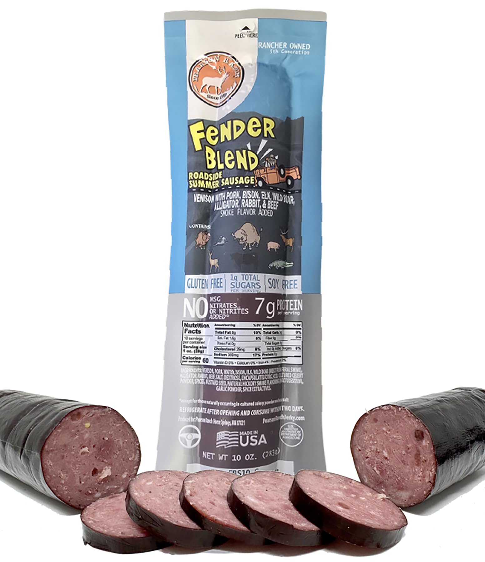 Amazon.com: PEARSON RANCH Game Meat Summer Sausage Exotic Meat