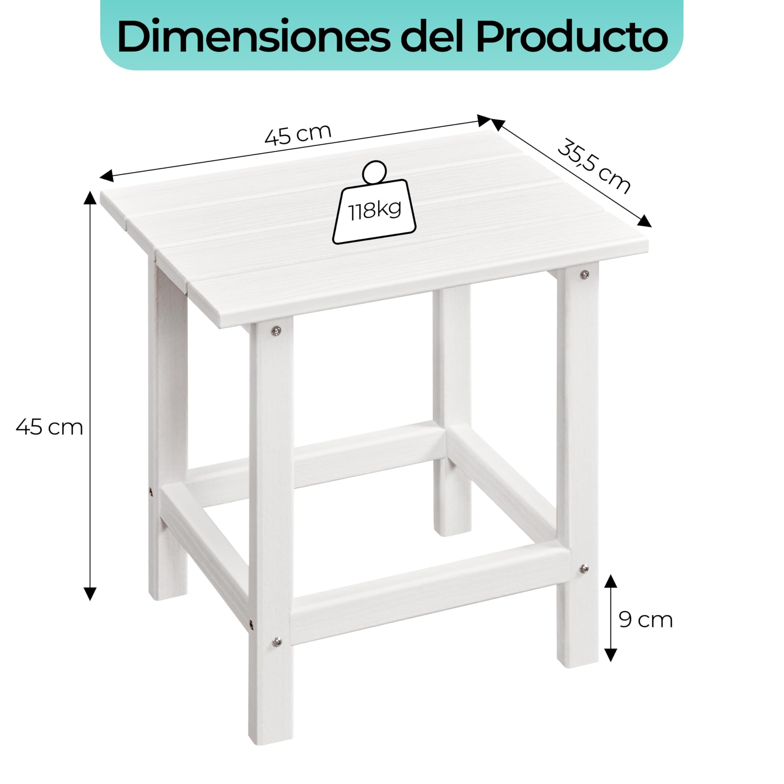 4 Seasons Outdoor Volta koffietafel 80 x 30 cm | Latte - De Vries XL Tuinmeubelen