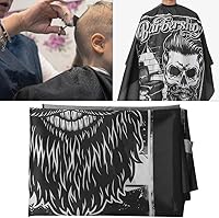 Vista 7 de ZJchao Capas para el cabello, capa de peluquería profesional, delantal de corte de pelo ajustable para peluquería casera