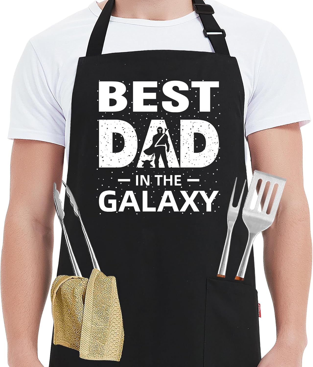 Kaidouma Grill BBQ Aprons for Men - Men's Funny Chef Cooking Grilling Apron with 2 Pockets