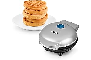 DASH Mini Maker for Waffles, Individual Portions with Non-Stick Easy Clean Surfaces