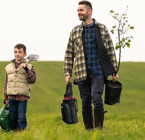 Vista 6 de NATURE PIONEOR Soporte para botella de agua con correa de 25, 32, 40, 64 onzas, funda aislante para botella de agua para senderismo, campamento al