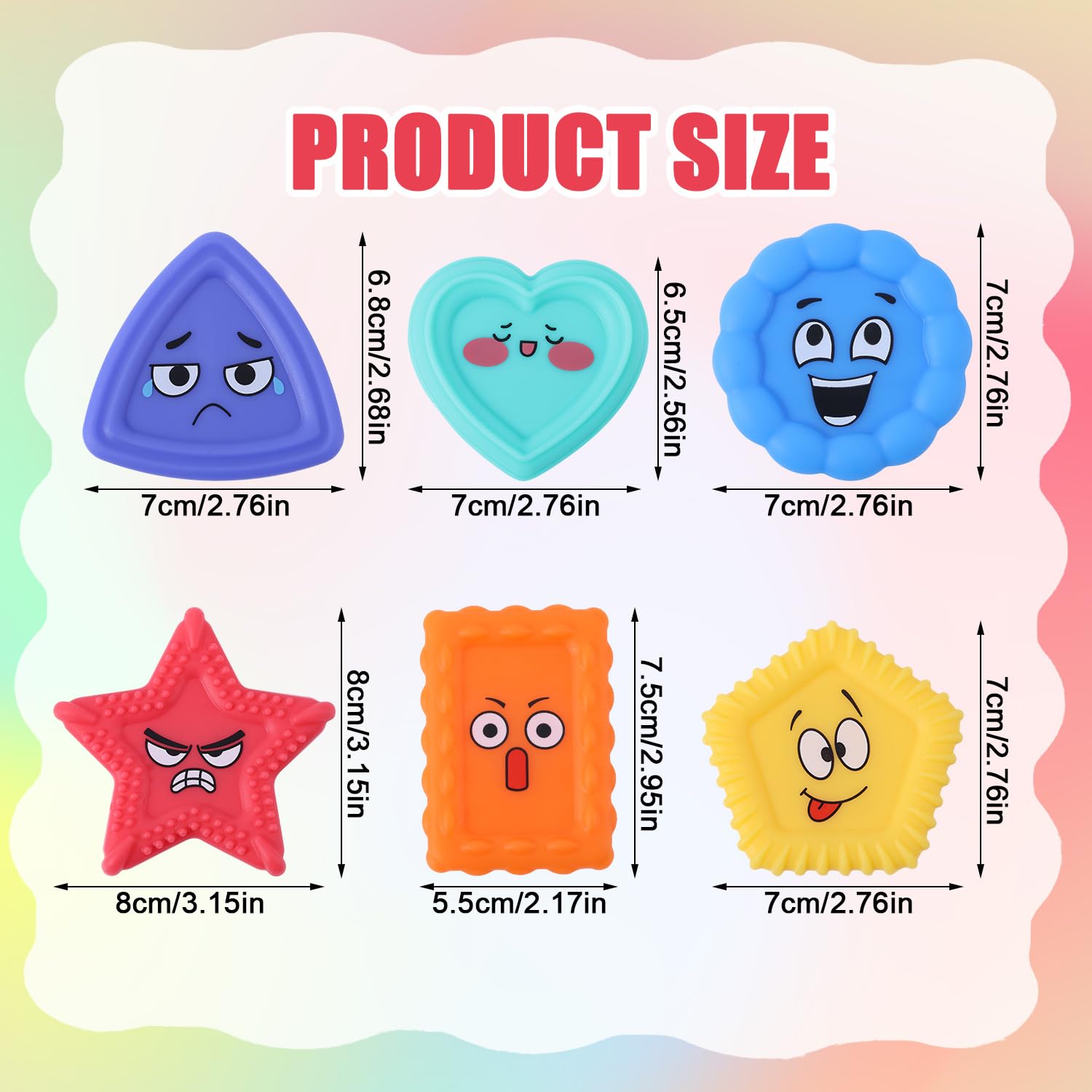 6pcs Emotion Sensory Toys - Image 2
