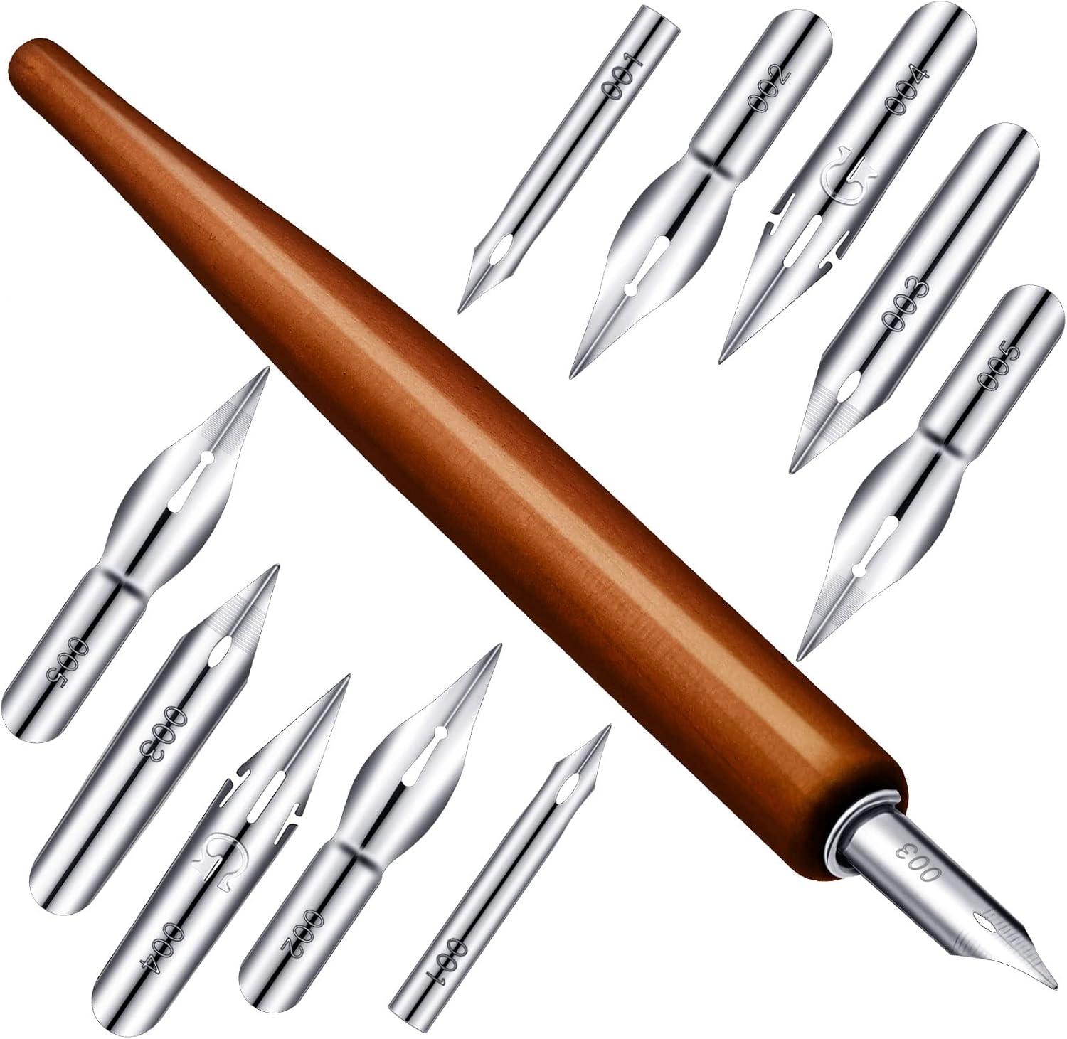 11 Pieces Comic Pen Nib Set, GPen Nib Stainless Steel