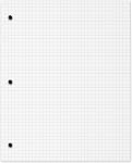 Hilroy Neatbook Wireless Notebook, 8.5" x 11", Quad Ruled, 4/1 inch and 5/1 inch pages, 3-Hole Punched, 160 Perforated Pages/80-Sheets, 1 Neatbook, Colour May Vary (05664)