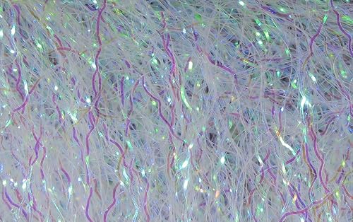 Miniatura 28 de Hareline Fibra de hielo Dubbin Ripple Negro -,Fucsia sangriento,azul, (Blue UV),Chartreuse,#67 Cobre,Púrpura eléctrico,amarillo (FL