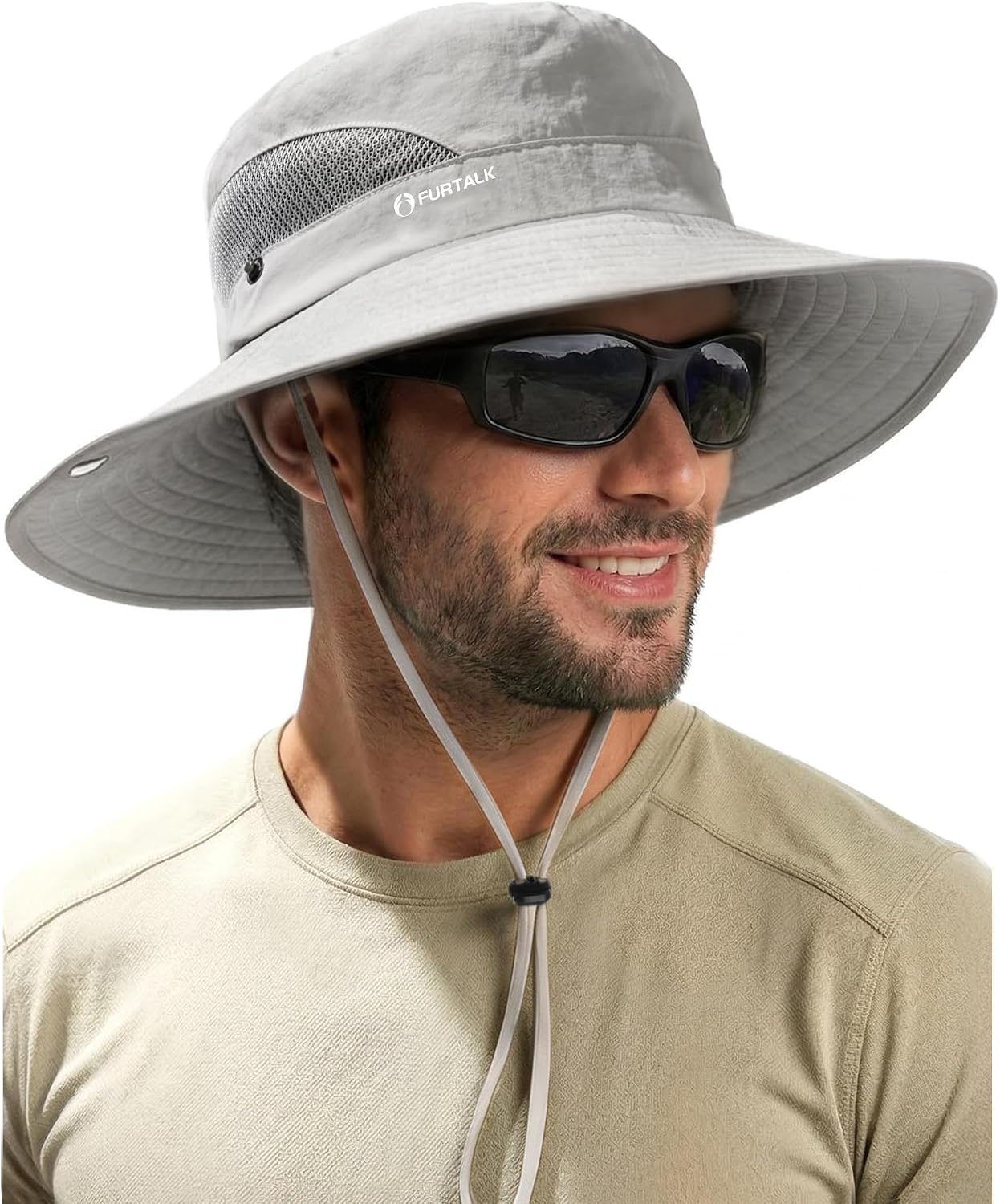  Mens Bucket Sun Hat UPF Protection Wide Brim Breathable Fishing Hat | Quick-Dry, Ventilation Mesh, Soft Sweatband, Summer, Hiking, Gardening, Beach, Outdoor
