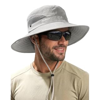 FURTALK Chapéu de Sol Masculino FPS 80+ Aba Larga
