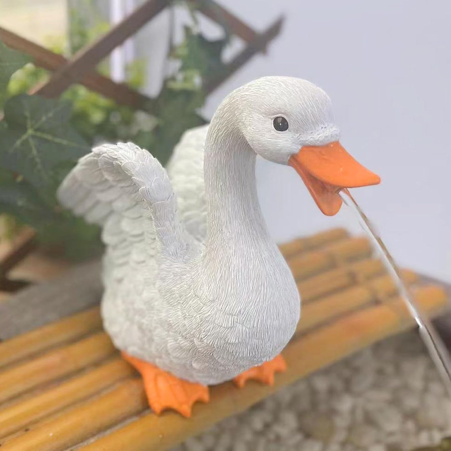 Animal Pond Fountains, Spitters for Small Ponds, Resin Water Spitter Statue, Fish Pond Water Circulation Outlet Landscaping for Home Garden Ponds Tea Table